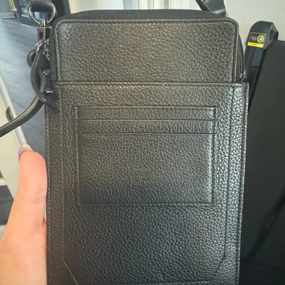 Christian Louboutin Black Crossbody Bag with Red Strap - Picture 5 of 10